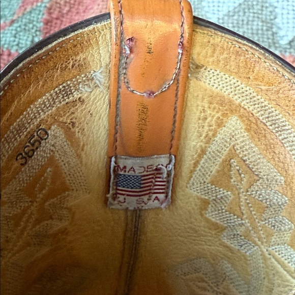 Anderson Bean Women’s Orange and Brown/Burgundy Western Boots - Picture 17 of 17